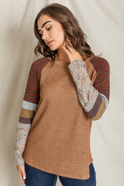 Women's Color Block Sleeve Tunic