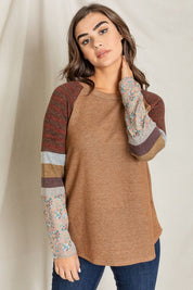 Women's Color Block Sleeve Tunic