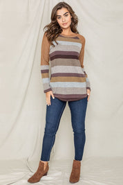 Women's Multi Stripe Long Tunic