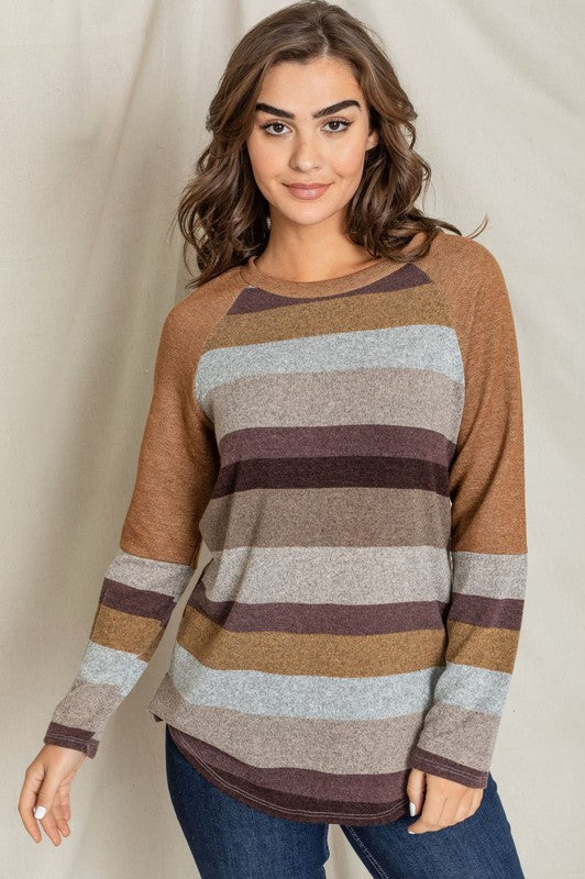 Women's Multi Stripe Long Tunic