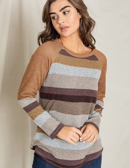 Women's Multi Stripe Long Tunic