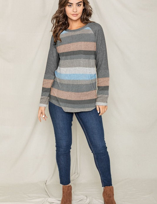 Women's Multi Stripe Long Tunic