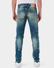 Men's Boro Repair Straight Denim Jeans