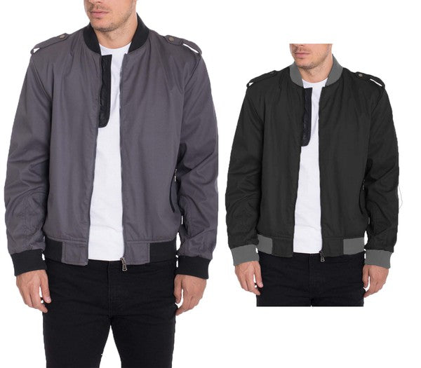 Men's Casual Cotton Bomber Jacket