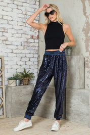 High Quality Sequins Jogger Pants