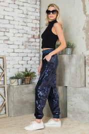 High Quality Sequins Jogger Pants