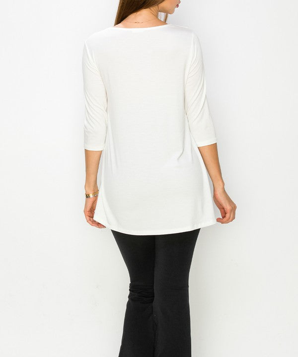 Women's Bamboo Elbow Sleeve Tunic