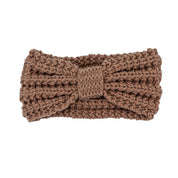 Women's Knitted Bow Winter Headband