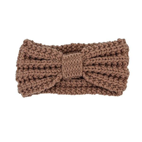 Women's Knitted Bow Winter Headband