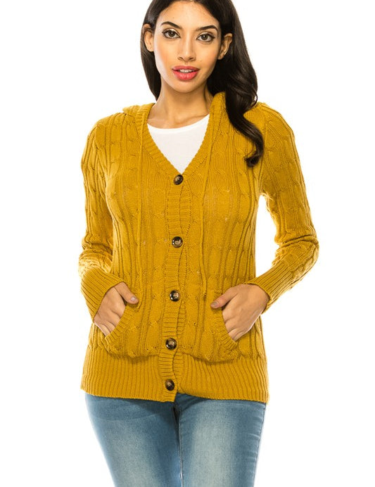 Knit Sweater Button Front