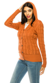 Women's Loose Fit Knit Cardigan with Pockets