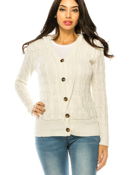 Knit Sweater Button Front