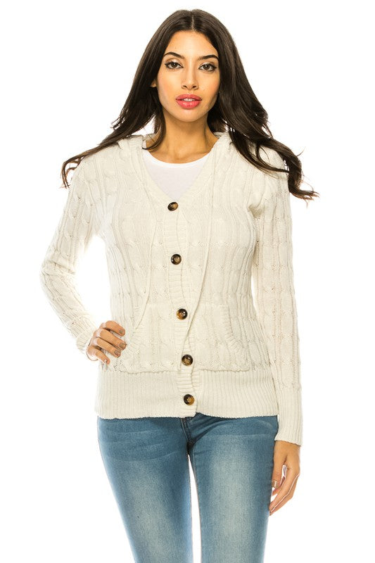 Women's Casual Open Front Knit Cardigan with Pockets