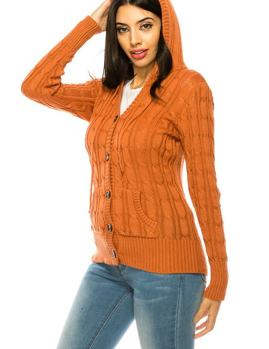 Knit Sweater Button Front