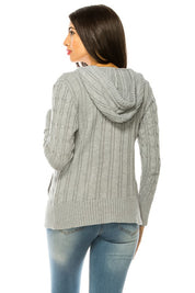 Women's Casual Open Front Knit Cardigan with Pockets