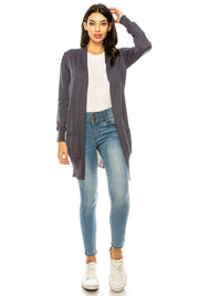 Women's Casual Long Sleeve Knit Cardigan with Pockets