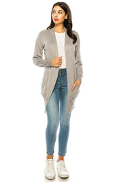 Women's Casual Long Sleeve Knit Cardigan with Pockets