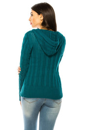 Women's Loose Fit Knit Cardigan with Pockets