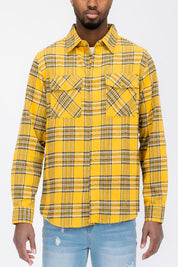 Men's Regular Fit Plaid Flannel Shirt