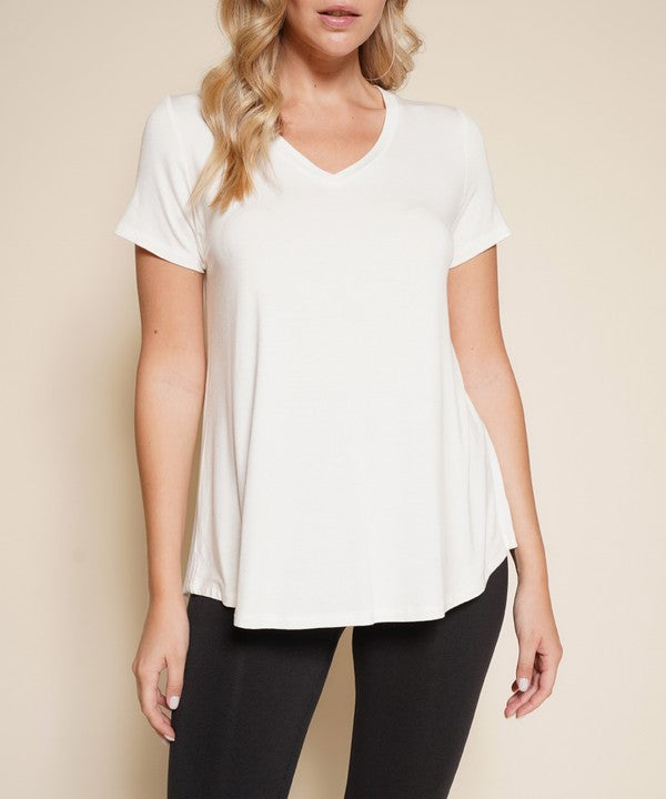 Women's Bamboo Classic V Neck Top