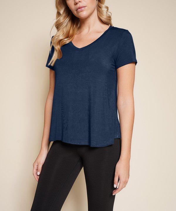 Women's Bamboo Classic V Neck Top