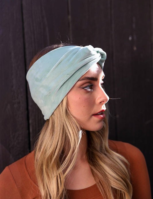 Women's Casual Twisted Velvet Headbands