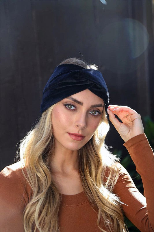 Women's Casual Twisted Velvet Headbands