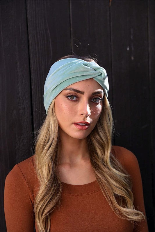 Women's Casual Twisted Velvet Headbands