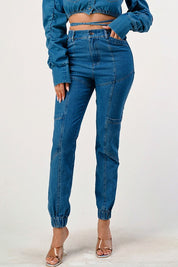 Women's Casual Long Denim Pants