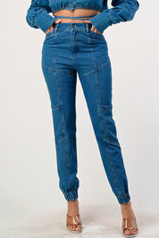 Women's Casual Long Denim Pants