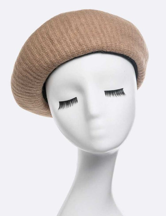 Women's Puffy Soft Wool Blend Beret