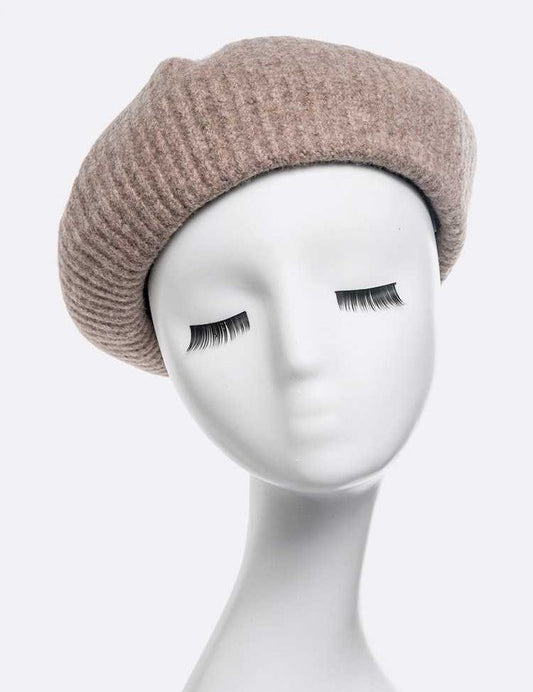 Women's Puffy Soft Wool Blend Beret