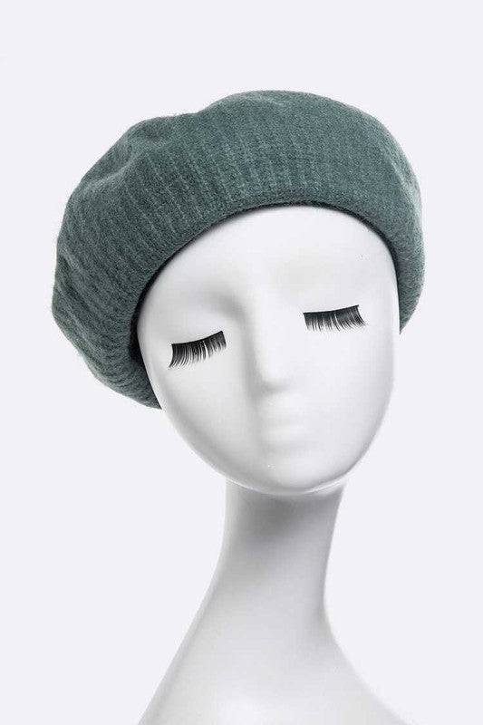 Women's Puffy Soft Wool Blend Beret