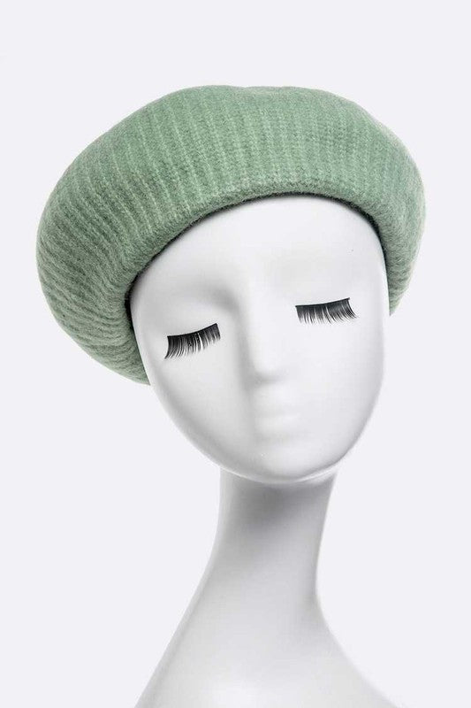 Women's Puffy Soft Wool Blend Beret