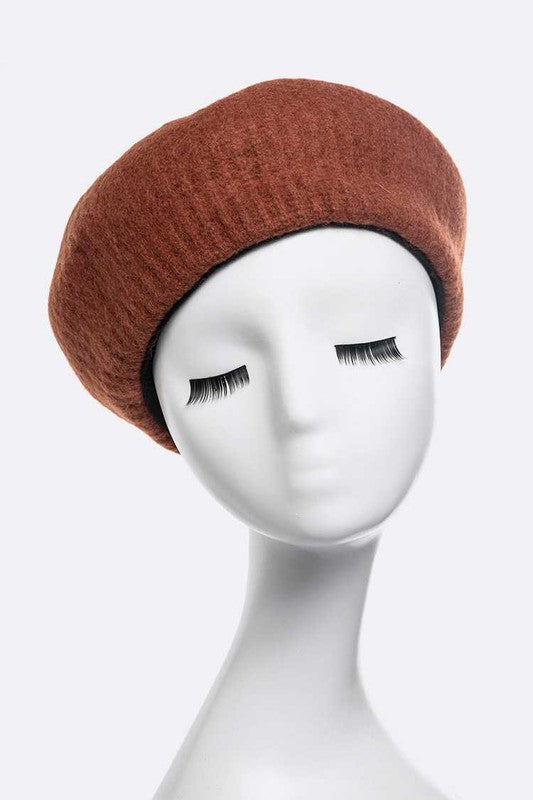 Women's Puffy Soft Wool Blend Beret