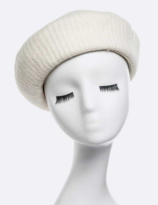 Women's Puffy Soft Wool Blend Beret