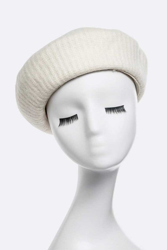 Women's Puffy Soft Wool Blend Beret