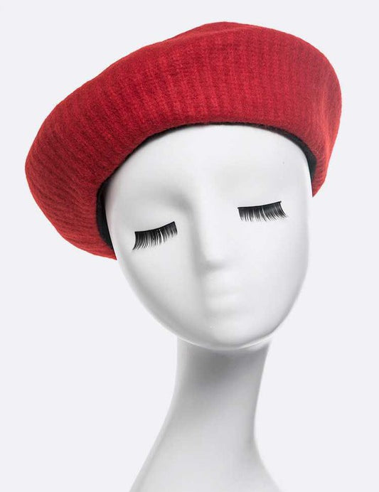 Women's Puffy Soft Wool Blend Beret