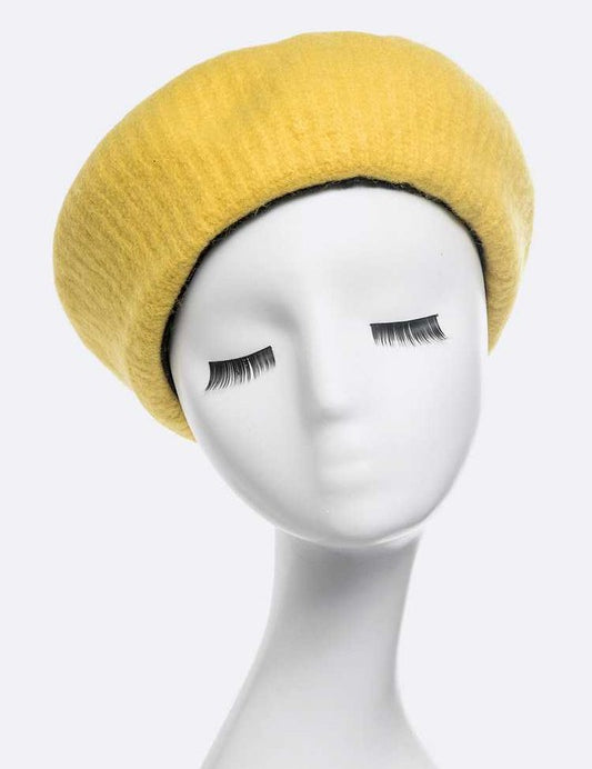 Women's Puffy Soft Wool Blend Beret