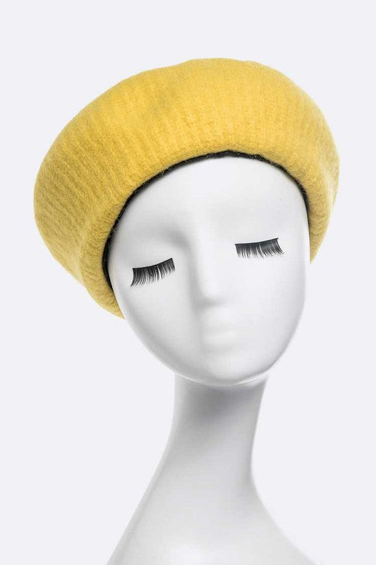 Women's Puffy Soft Wool Blend Beret