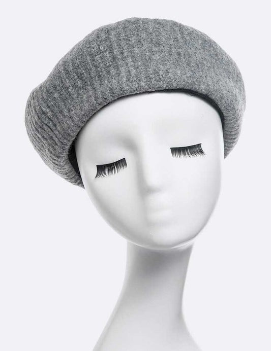 Women's Puffy Soft Wool Blend Beret