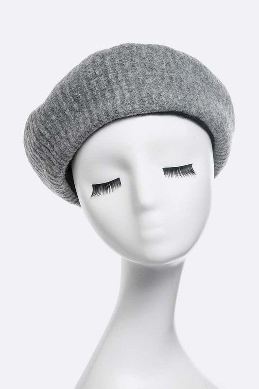 Women's Puffy Soft Wool Blend Beret