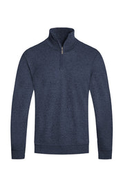 Men's Knit Quarter Zip Sweater with Pockets