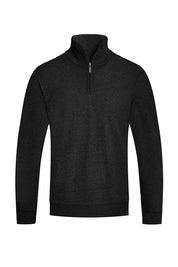 Men's Knit Quarter Zip Sweater with Standard Pockets