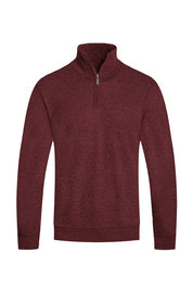 Men's Knit Quarter Zip Sweater with Pockets