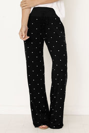 Women's Polka Dot Drawstring Pants