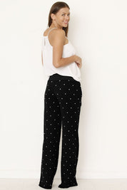 Women's Polka Dot Drawstring Pants