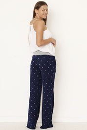 Women's Polka Dot Drawstring Pants