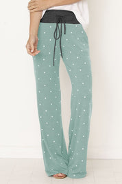 Women's Polka Dot Drawstring Pants