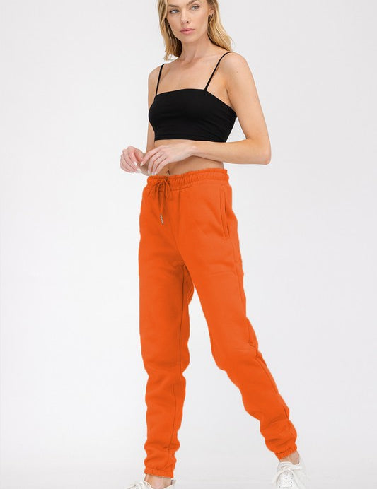 Women's Elastic Waist Jogger Sweatpants with Pockets